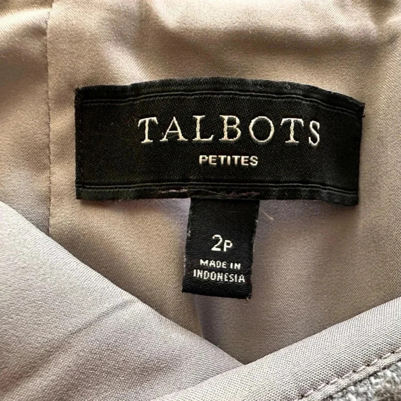 Talbots Petites Womens Wool Blend Lined Pencil Midi Skirt Gray Pockets - Picture 8 of 9